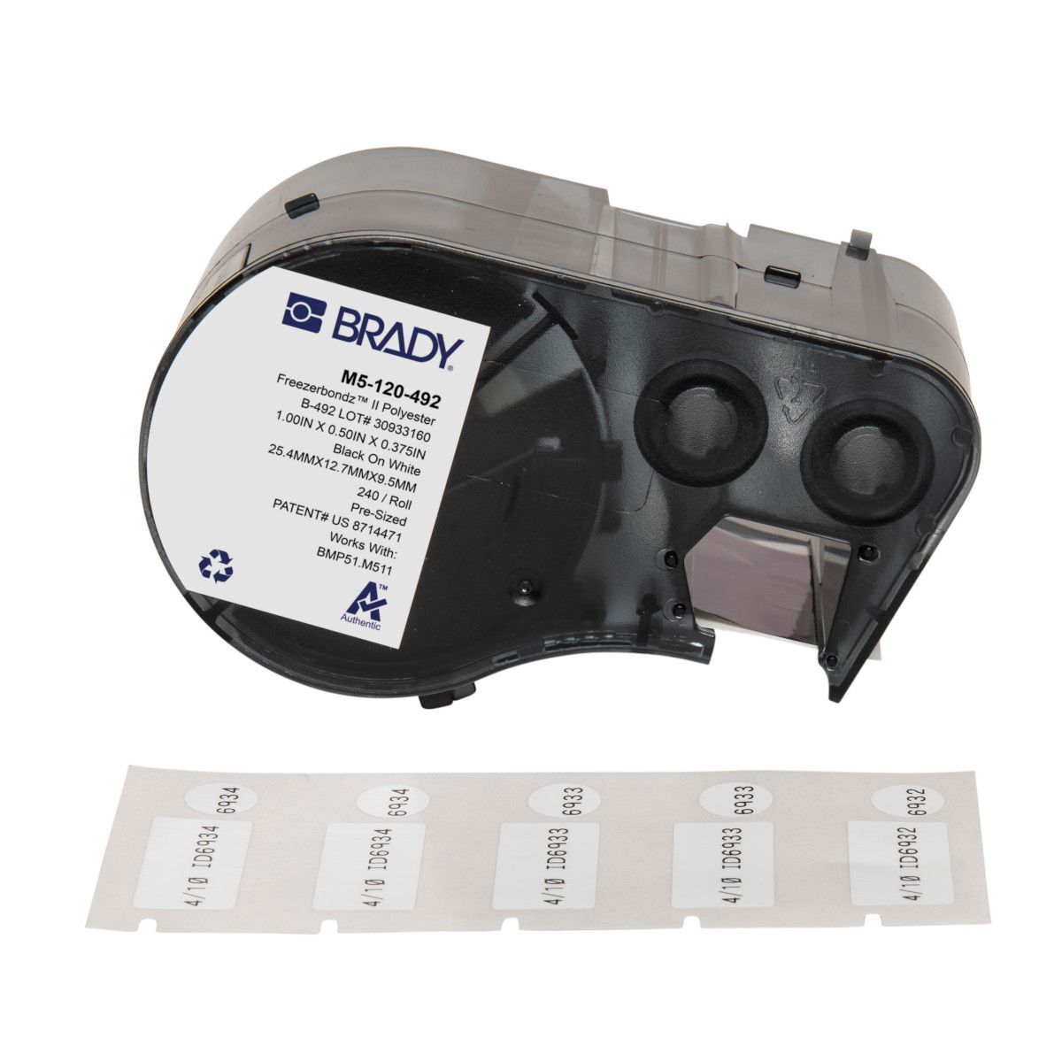 Brady FreezerBondz Ultra - Thin Cryogenic Polyester Label - AIMS Industrial Supplies