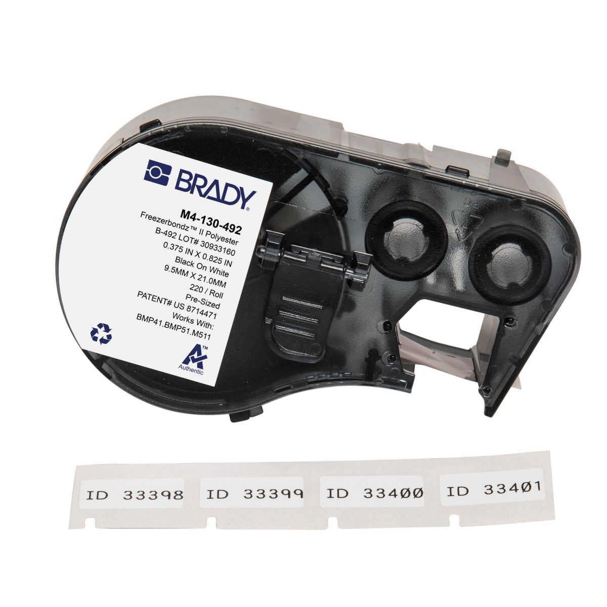 Brady FreezerBondz Ultra - Thin Cryogenic Polyester Label - AIMS Industrial Supplies