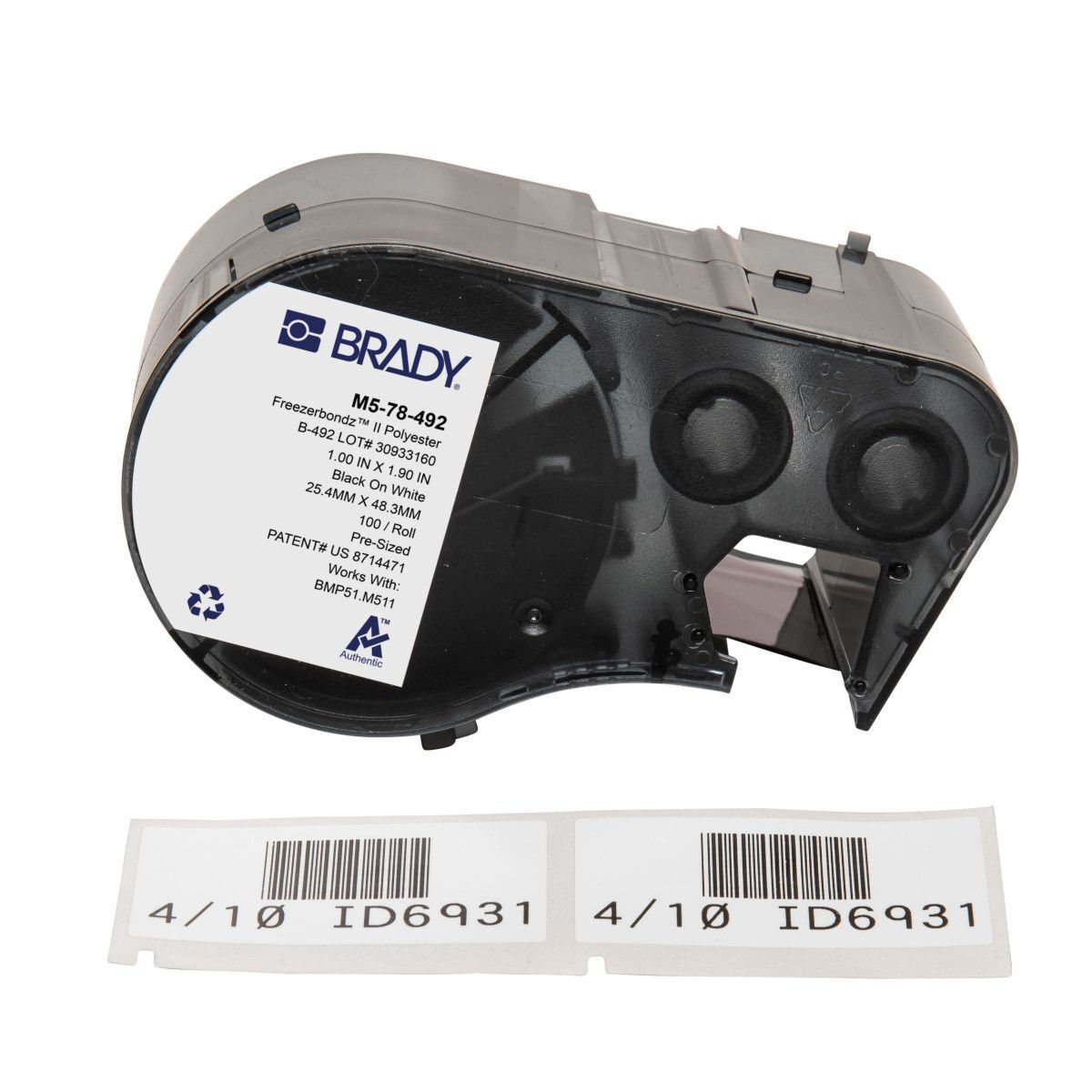 Brady FreezerBondz Ultra - Thin Cryogenic Polyester Label - AIMS Industrial Supplies