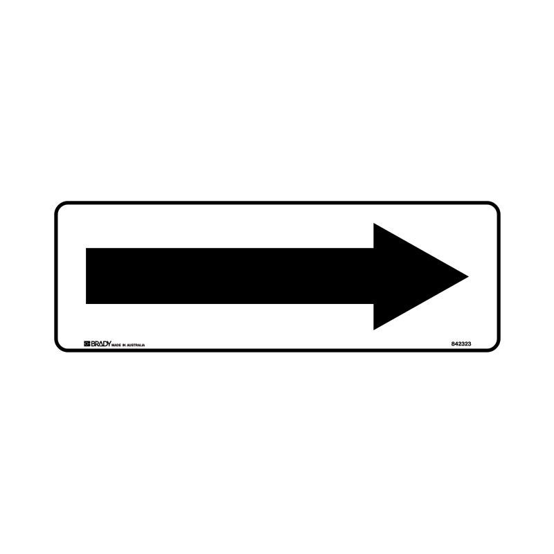 Brady Garden & Lawn Sign - Arrow Right 140 x 400mm Poly