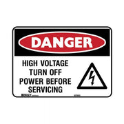 High Voltage Turn Off Power Before Servicing