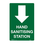 Brady Hand Sanitising Station Sign - AIMS Industrial Supplies