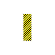 Brady Hazardous Materials Yellow/Black Stripes - AIMS Industrial Supplies