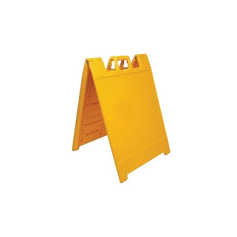 Brady Heavy Duty A-Frame Barricade Stand Style A 635 x 915mm - Yellow