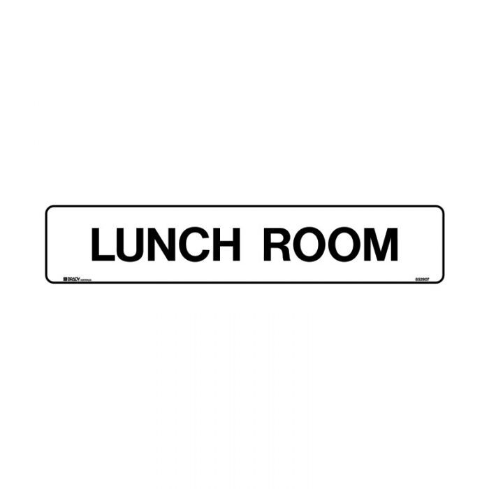 Brady Hospital/Nursing Home Sign - Lunch Room 125 x 600mm Poly