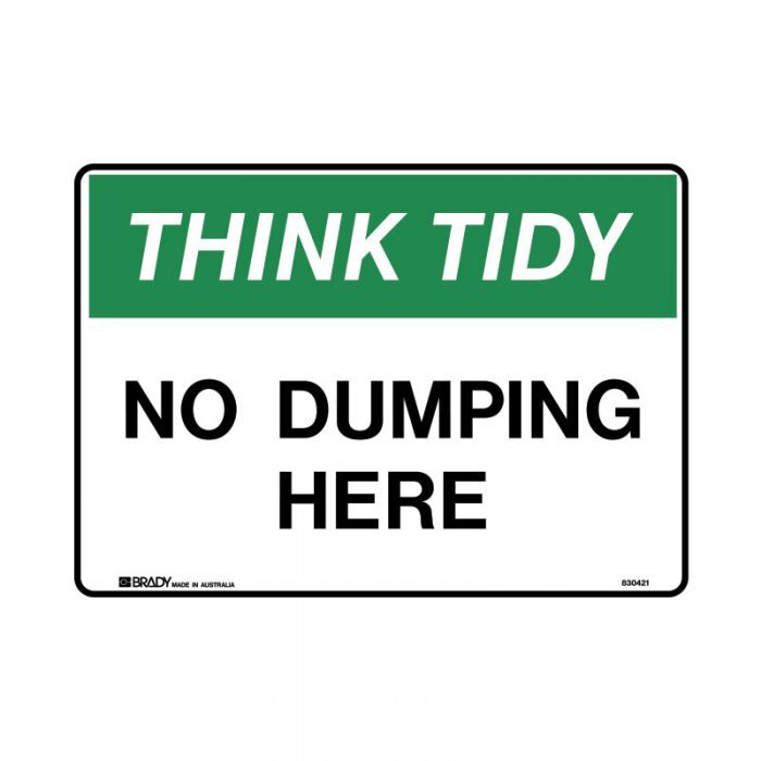 Brady Housekeeping Sign - AIMS Industrial Supplies