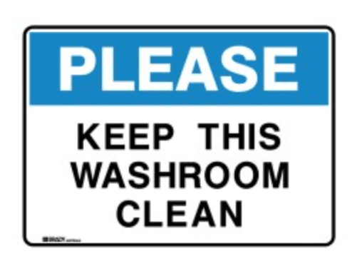 Brady Housekeeping Sign - AIMS Industrial Supplies
