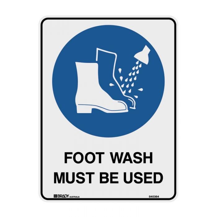 Brady Mandatory Sign - Metal - AIMS Industrial Supplies