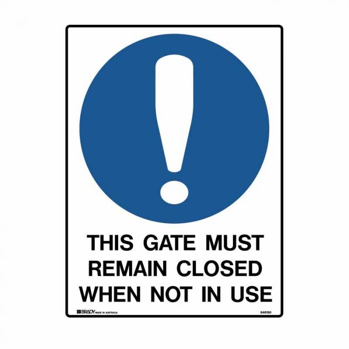Brady Mandatory Sign - Metal - AIMS Industrial Supplies