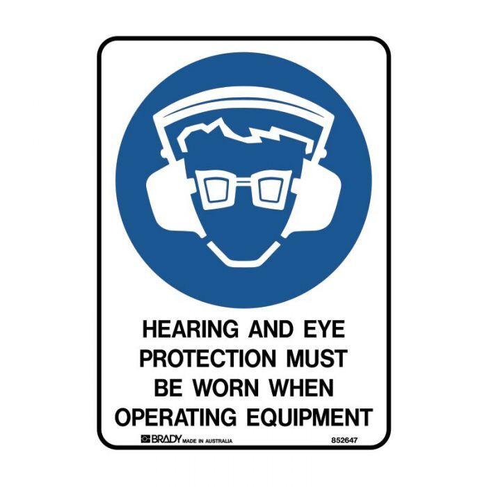 Brady Mandatory Signs – Polypropylene - AIMS Industrial Supplies