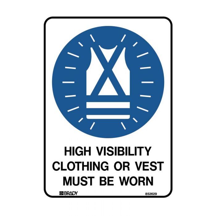 Brady Mandatory Signs – Self - Adhesive Vinyl - AIMS Industrial Supplies