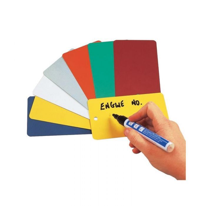 Brady Metal Write On Tag - Yellow 76 x 127mm