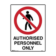 Brady Mining Site Sign - Authorised Personnel Only - AIMS Industrial Supplies