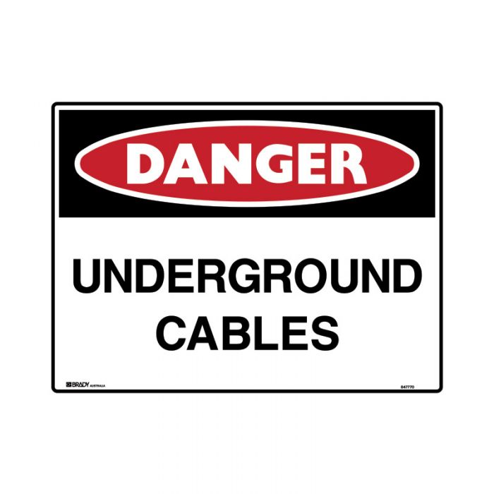 Brady Mining Site Sign Danger - Reflective Metal - AIMS Industrial Supplies