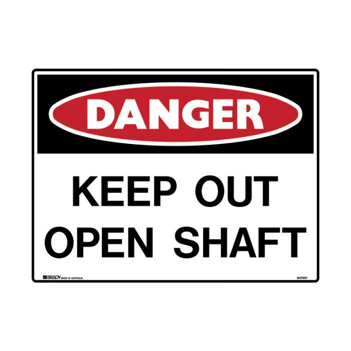 Brady Mining Site Sign Danger - Reflective Metal - AIMS Industrial Supplies