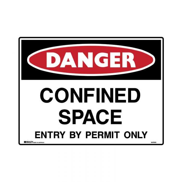 Brady Mining Site Sign Danger - Reflective Metal - AIMS Industrial Supplies