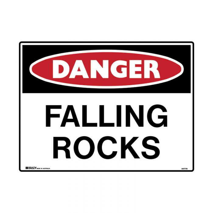 Brady Mining Site Sign Danger - Reflective Metal - AIMS Industrial Supplies