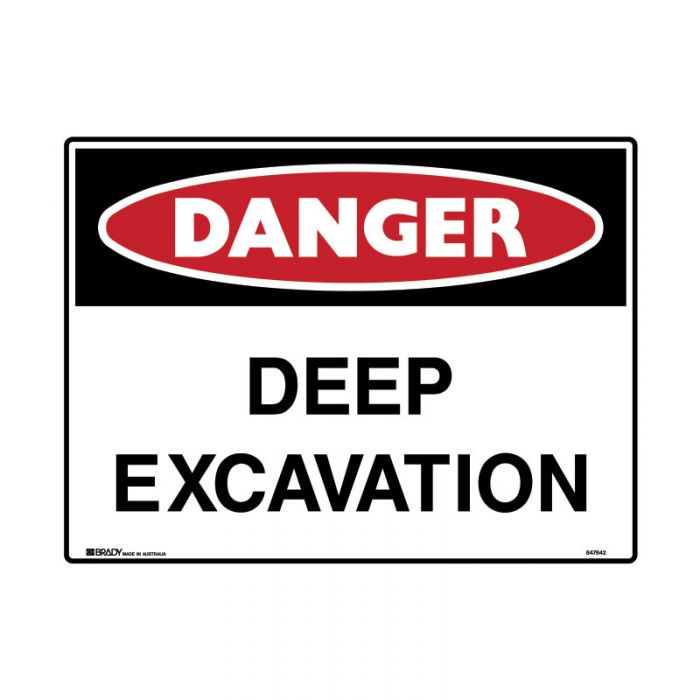 Brady Mining Site Sign Danger - Reflective Metal - AIMS Industrial Supplies