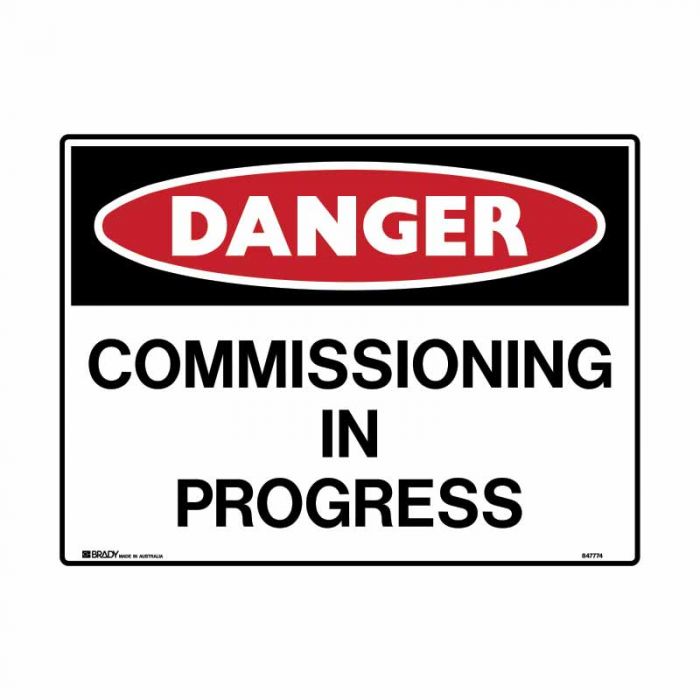 Brady Mining Site Sign Danger - Reflective Metal - AIMS Industrial Supplies