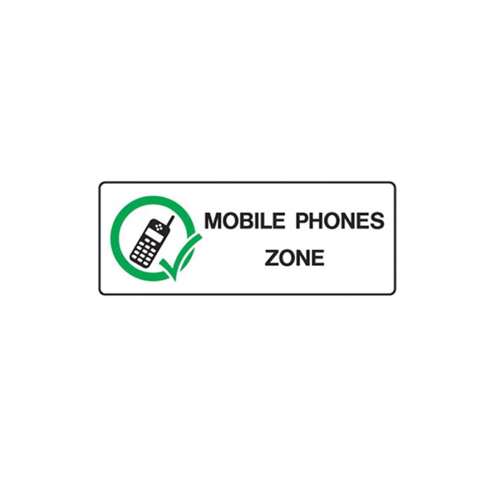 Brady Mobile Phone Sign - AIMS Industrial Supplies