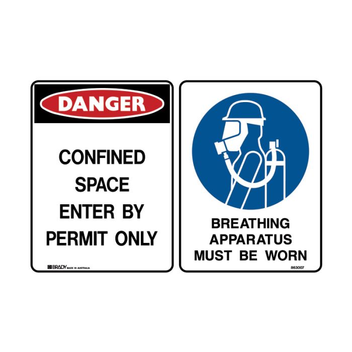 Brady Multiple Message Sign - AIMS Industrial Supplies