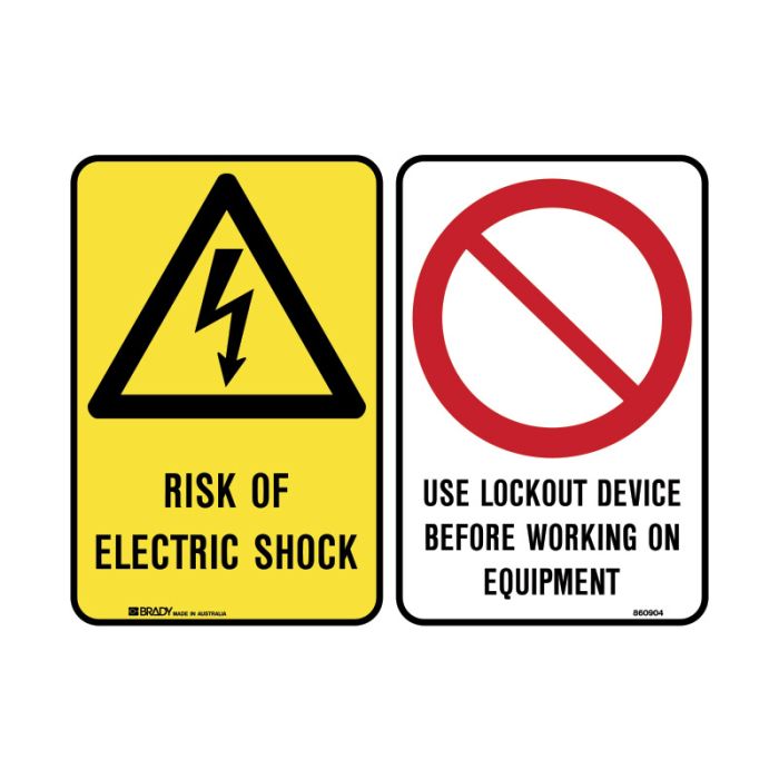 Brady Multiple Message Sign - AIMS Industrial Supplies