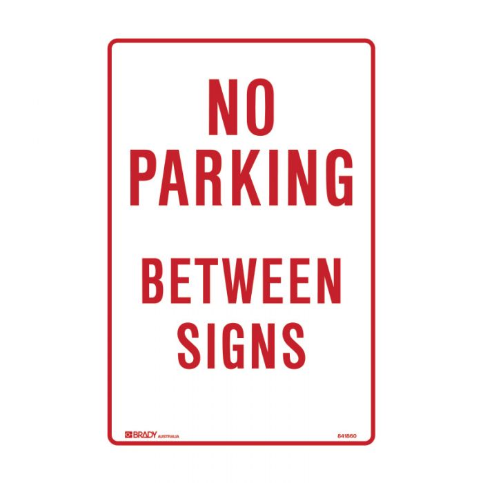 Brady No Parking Between Signs - AIMS Industrial Supplies
