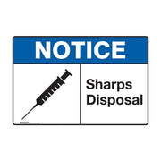 Brady Notice Sign - Sharps Disposal1