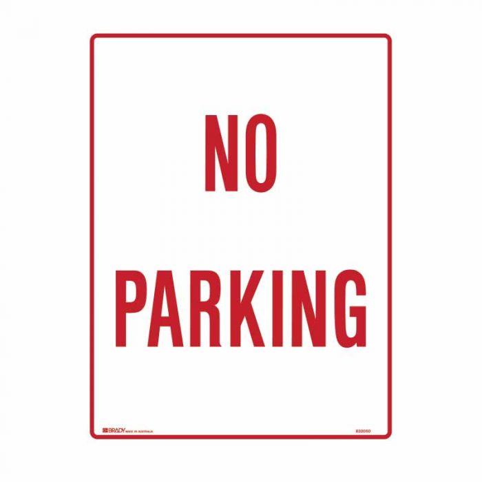 Brady Parking Sign - No Parking - AIMS Industrial Supplies
