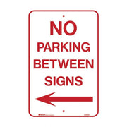Brady Parking Sign - No Parking Between Signs Arrow Left1