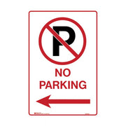Brady Parking Sign - No Parking Picto Arrow Left - AIMS Industrial Supplies