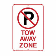 Brady Parking Sign - No Parking Picto Tow Away Zone - AIMS Industrial Supplies