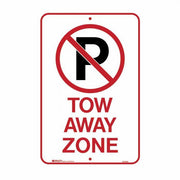 Brady Parking Sign - No Parking Picto Tow Away Zone1