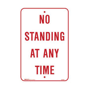 Brady Parking Sign - No Standing At Any Time - AIMS Industrial Supplies