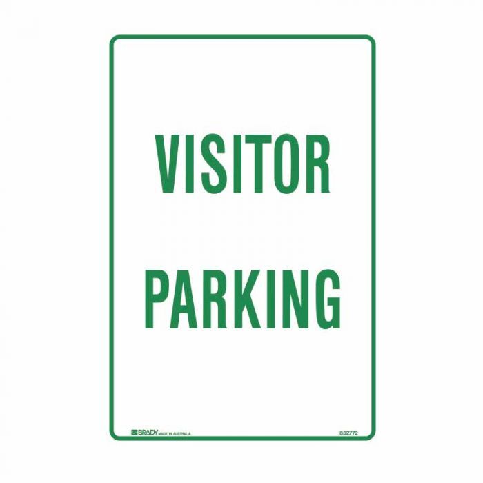 Brady Parking Sign - Visitor Parking 300 x 450mm C2 Ref Al