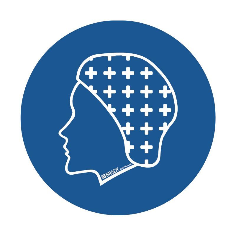 Brady Pictogram - Hair Protection 300 x 300mm Metal