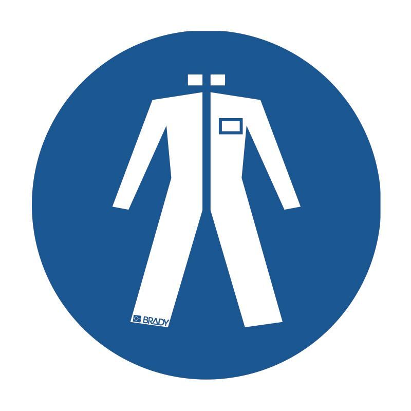 Brady Pictogram - Protective Clothing 300mm Self Adhesive Vinyl