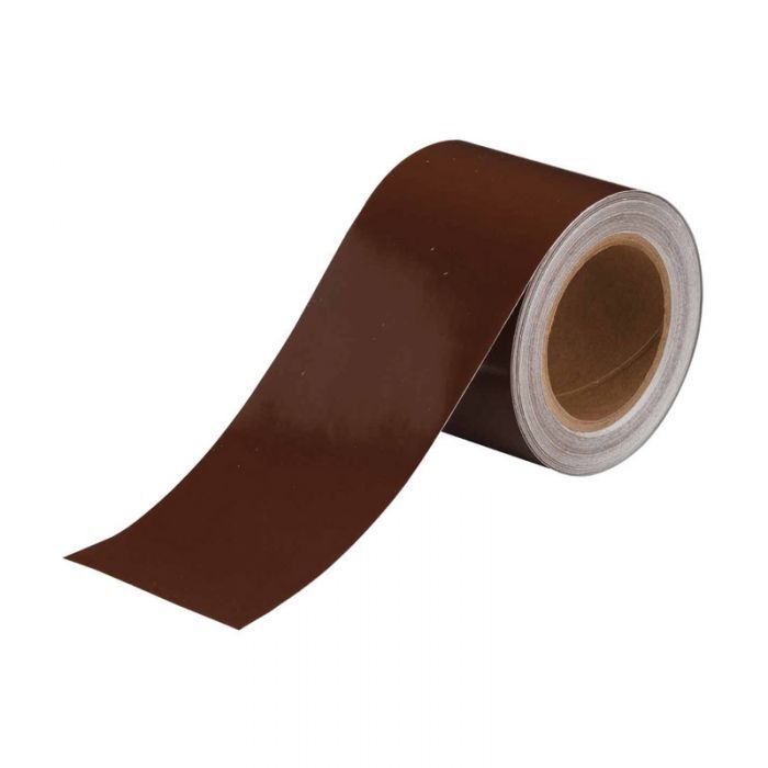 Brady Pipe Banding Tape 100mm x 27m - Brown