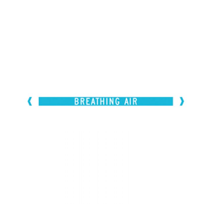 Brady Pipe Marker Air (White On Light Blue) - AIMS Industrial Supplies