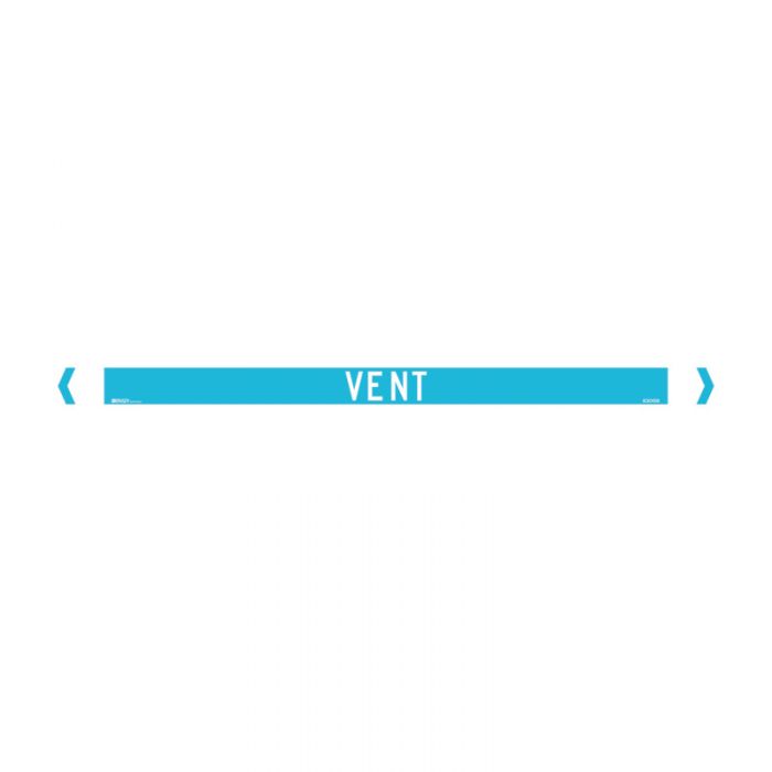 Brady Pipe Marker Air (White On Light Blue) - AIMS Industrial Supplies