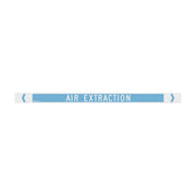 Brady Pipe Marker Air (White On Light Blue)1