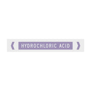 Brady Pipe Marker Alkalis / Acids (White On Violet)