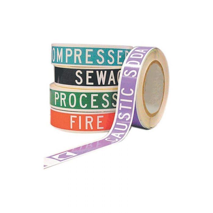 Brady Pipe Marker Caustic White/Violet Up To 40mm O.D. - 10/Pack