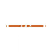 Brady Pipe Marker Electrical (White On Orange)