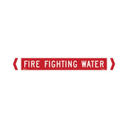 Brady Pipe Marker Fire Protection (White On Red)