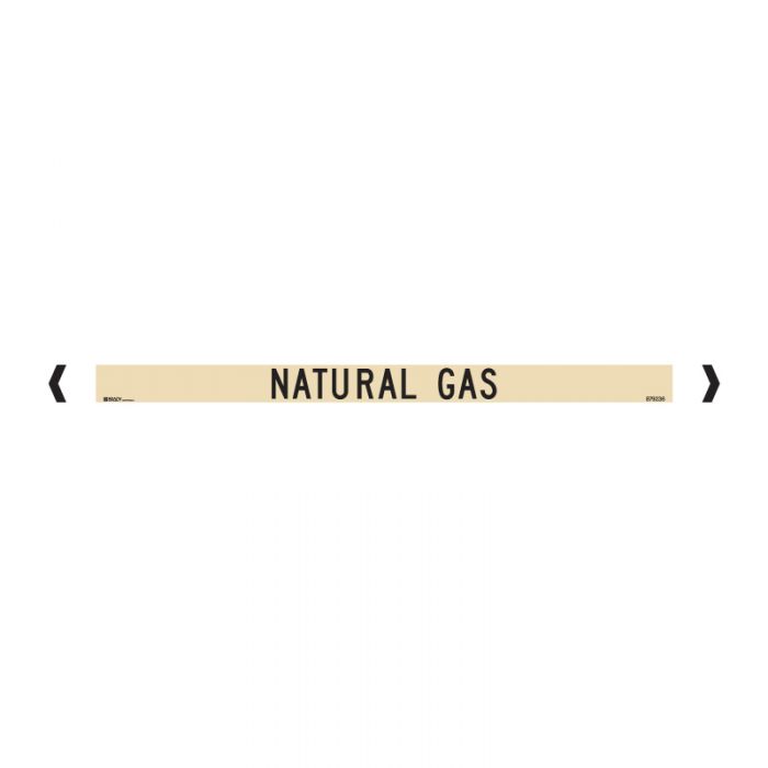 Brady Pipe Marker Gases (Black On Sand) - AIMS Industrial Supplies