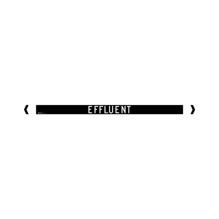 Brady Pipe Marker Miscellaneous (White On Black) - AIMS Industrial Supplies