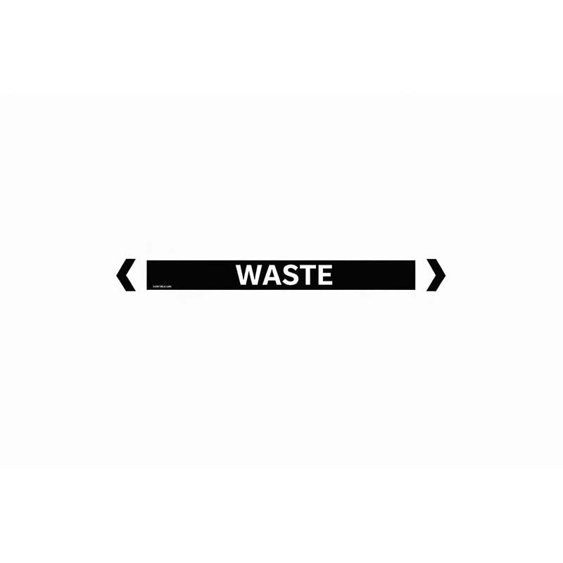 Brady Pipe Marker Miscellaneous (White On Black) - AIMS Industrial Supplies