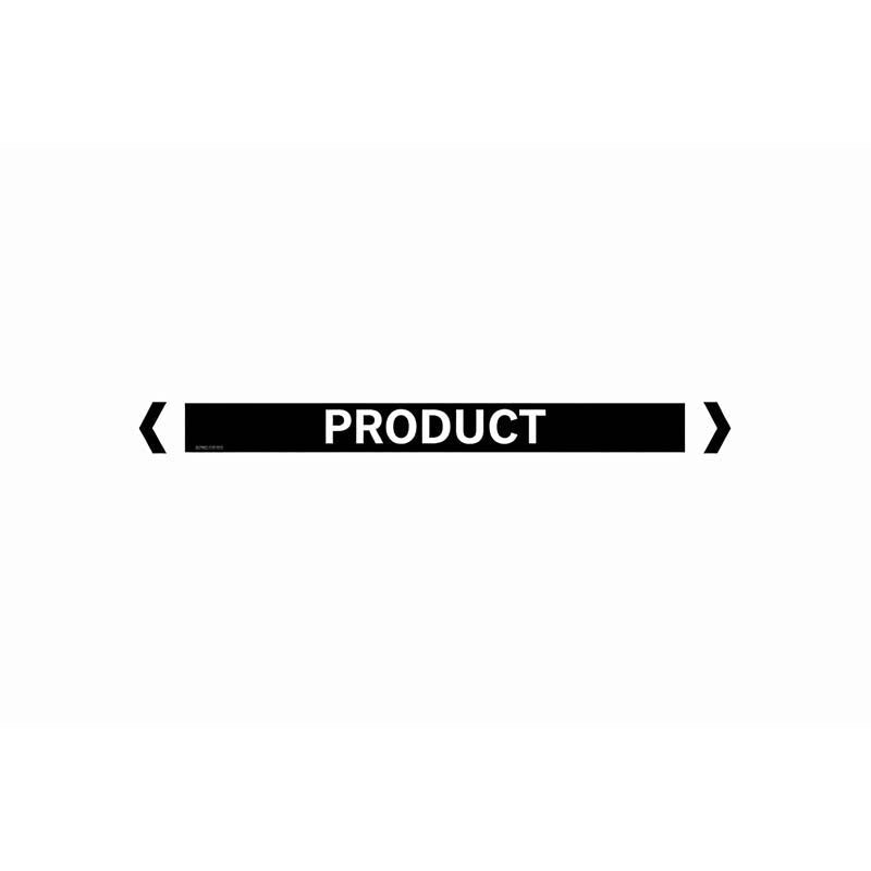 Brady Pipe Marker Miscellaneous (White On Black) - AIMS Industrial Supplies