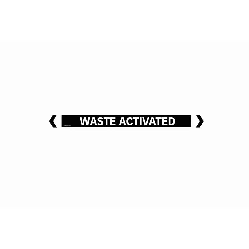Brady Pipe Marker Miscellaneous (White On Black) - AIMS Industrial Supplies